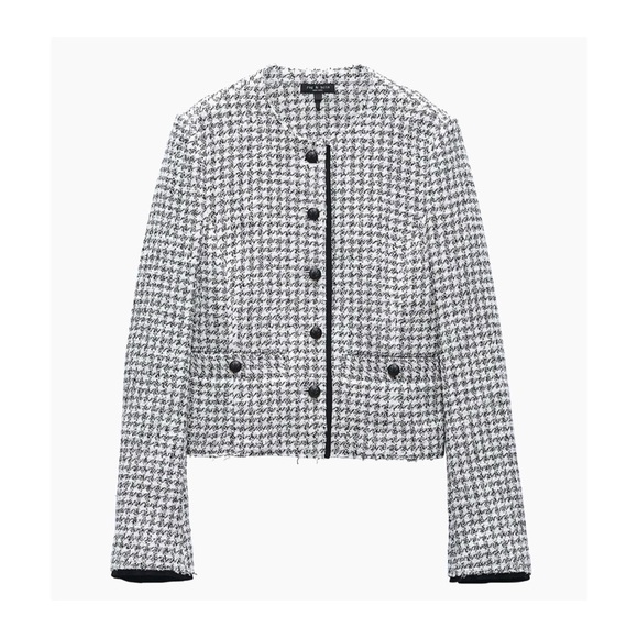 Rag & Bone collarless houndstooth blazer NEW - Picture 3 of 8